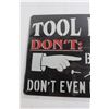 Image 2 : Tool Rules Metal Sign - 11 3/4" x 8", Sealed