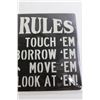 Image 3 : Tool Rules Metal Sign - 11 3/4" x 8", Sealed