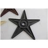 Image 3 : (3) Cast Iron Ornamental Stars