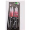 Image 2 : NFL Licensed (4pc) Steak Knife Set "Atlanta Falcons" - New in Package