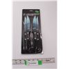 Image 1 : NHL Licensed (4pc) Steak Knife Set "Seattle Kraken" - New in Package