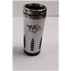Image 4 : (3) NHL/NFL Branded Insulated Travel Mugs - Washington Capitals, Denver Broncos & Nashville Predator