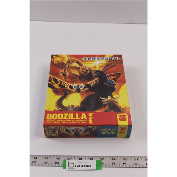 1000pc The Op  GODZILLA  Puzzle (NIB)