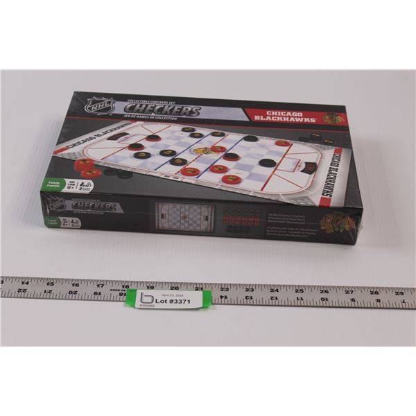 NHL Licensed Collectable Checker Set "Chicago Blackhawks" (NIB)