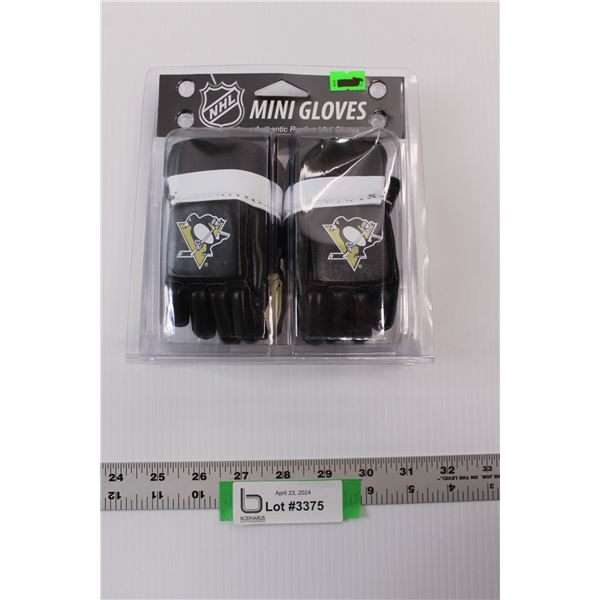 NHL Licensed MINI Gloves (Authentic Replicas) Pittsburgh Penguins (New in Package)