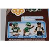 Image 6 : Oyo 64pc CFL Licensed Saskatchewan Roughriders Endzone Set & NHL Licensed Hockey Mascots Matching Ga
