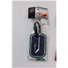 Image 2 : (3) NHL Licensed Luggage Tags - Ottawa, Philadelphia & Vancouver (New in Package)