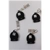 Image 6 : (8) CFL Licensed Saskatchewan Roughriders Monogramed Key Chains - Various Names