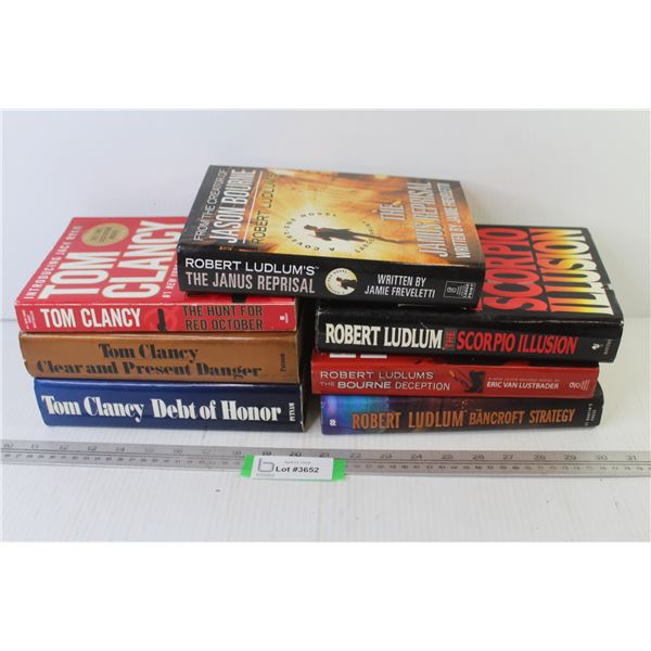 (7) Books - Tom Clancy - Robert Ludlum