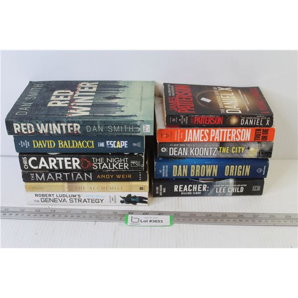 (11) Books - Dan Brown - James Patterson - Dan Smith - Andy Weir - Chris Carter