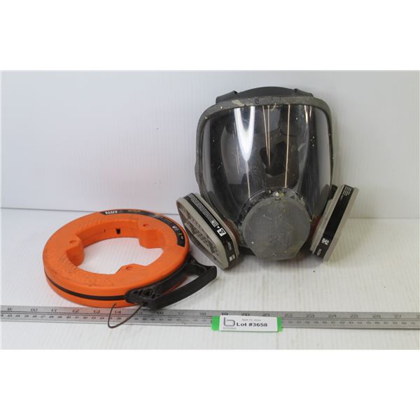 Klein Tools - 50' Steel Fish Tape - Full Faced Respirator Mask