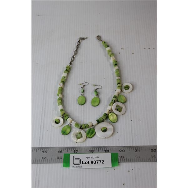 Green Necklace/Earring Set