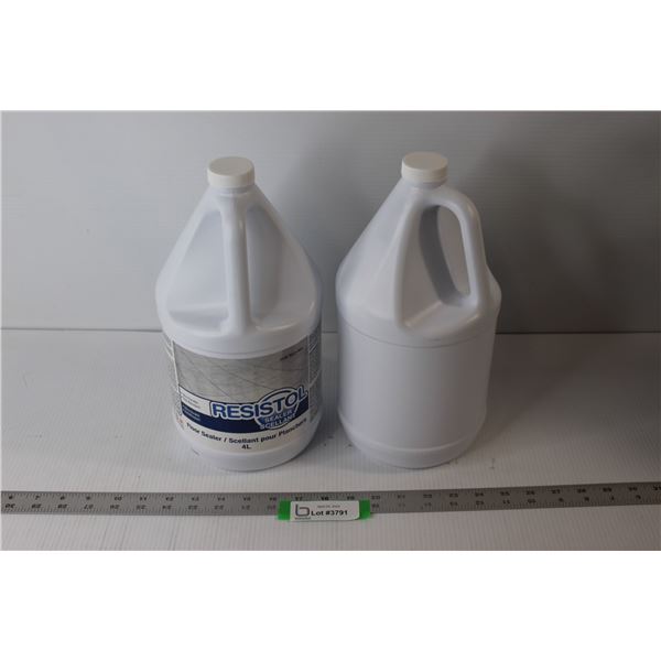 (2) 4 Liter Jugs Resistol Floor Sealer - Unopened