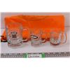 Image 1 : (4) 1- 4 1/4" A & W Rootbeer Mug; 2- 3 1/8" A & W Baby Mugs & Drawstring Bag