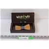 Image 1 : Vintage Woodway Handmade in the Alps Wooden Bow Tie in Original Box