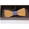 Image 2 : Vintage Woodway Handmade in the Alps Wooden Bow Tie in Original Box