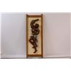 Image 1 : Mariachi Dancer Wall Art - Made of Wood and Pottery: 23" Long 9" Wide