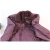 Image 5 : (2) Ladies Jackets: Eddie Bauer Purple Primaloft Size M; Midtown Black-tie Waist Size L
