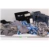 Image 1 : (7) Ladies Used Clothes: 5-Ladies Tops Misc. Sizes; Cords New Size 12A & Jeans Size 12