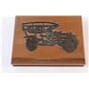 Image 3 : Wooden Trinket Box with Car Figure on Top of Lid