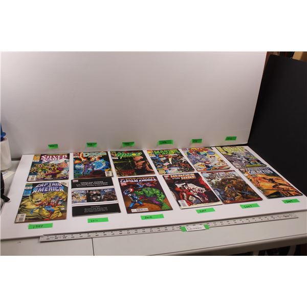 (12) Marvel Comics 1990-2012 - Silver Sable, Doom 2099, The Savage Namor, Marvel Age, The Silver Sur