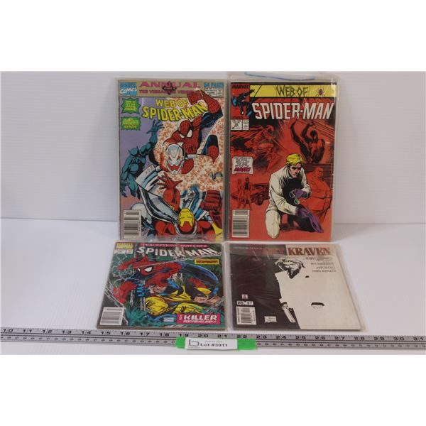 (8) Lot of Spiderman Golden Age & Newer Comic Books, and 2 Get Kraven