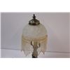 Image 4 : Desk Lamp Frosted Glass Shade Antique Look Metal Base - Working