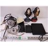 Image 1 : (2) KISS Figurines, Modem, Chargers, Camera, Light