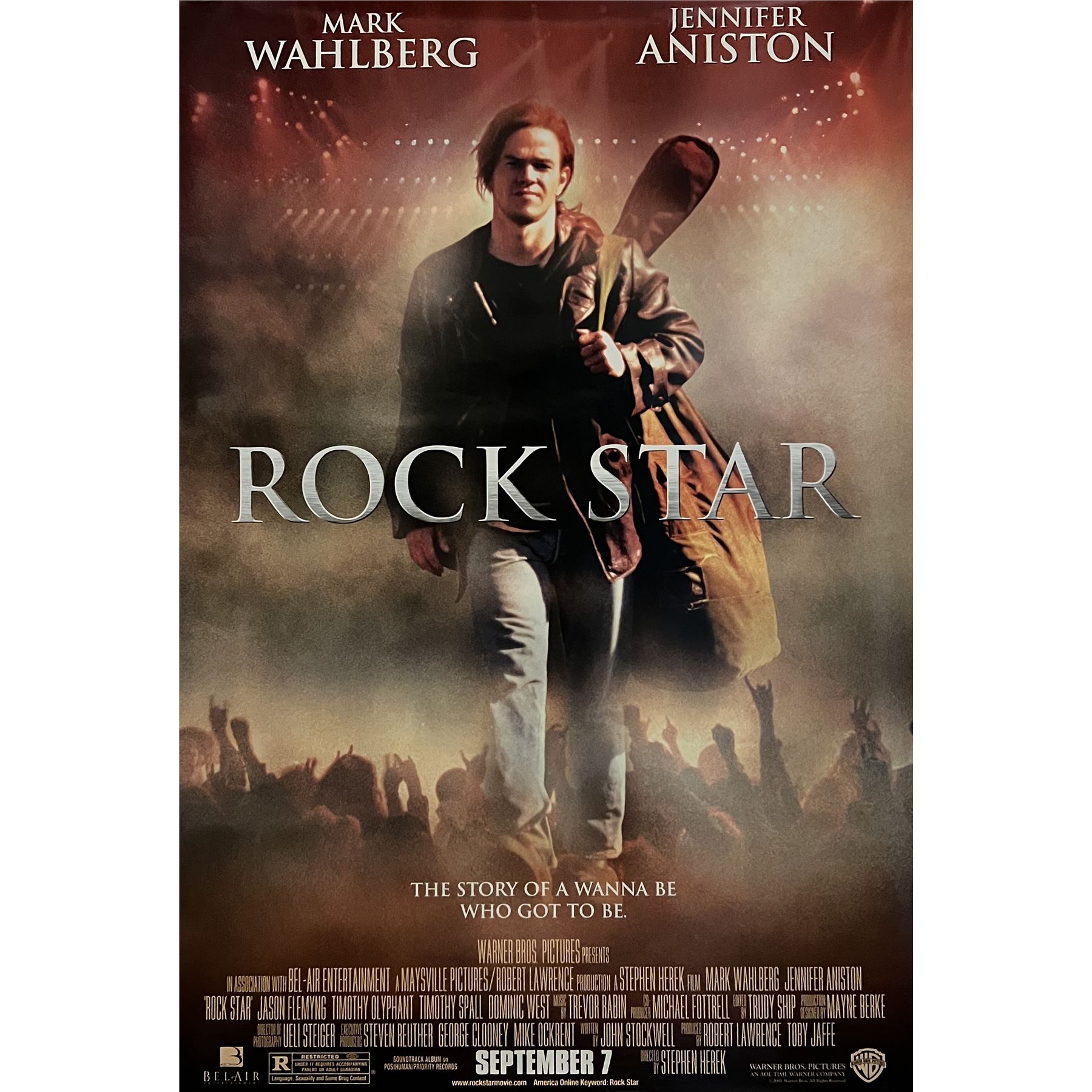 A poster for the classic 'Rock Star'.