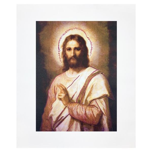 Jesus Peace (State 2) by Steve Kaufman (1960-2010)