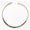 Image 2 : Levin Vintage Sterling Silver Plain Handmade Choker 9.50mm Collar Cuff Necklace
