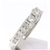 Image 3 : NEW Designer 14k White Gold 1.85 ctw Diamond Three 3 Stone Ladies Engagement Rin