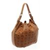 Image 4 : MCM Cognac Visetos Leather Bucket Bag
