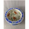 Image 2 : Vintage Asian Koi Fish Porcelain Garden Planter Fish Bowl. Approx. 14.5" Diam x 12" H