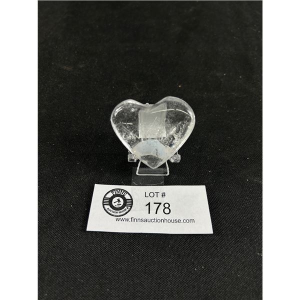 Clear Quartz Heart. MSRP $120.00