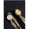 Image 2 : 3 Vintage Mechanical Ladies Watches, All Working, Swiss Made By Giroxa, Milbros, Caravelle. Original