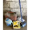 Image 1 : JOB LOT - JERRY CAN, BROOM, EAR PLUGS, DE-ICER, ROLLERS