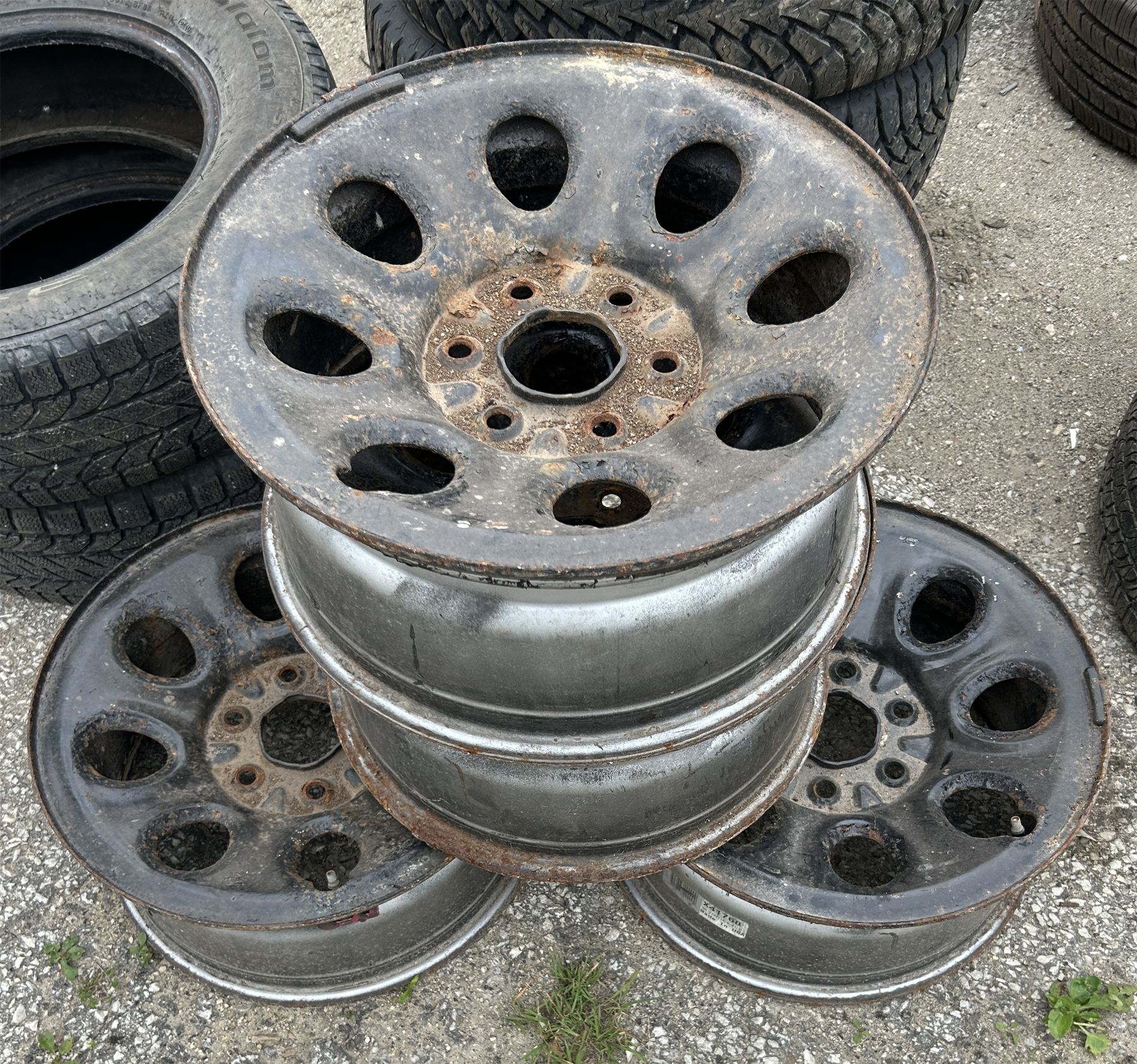 Used Steel Rims SET OF 4 STEEL RIMS FROM 2015 GMC PICKUP