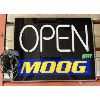 Image 1 : MOOG PLASTIC LIGHT-UP OPEN SIGN - WORKING