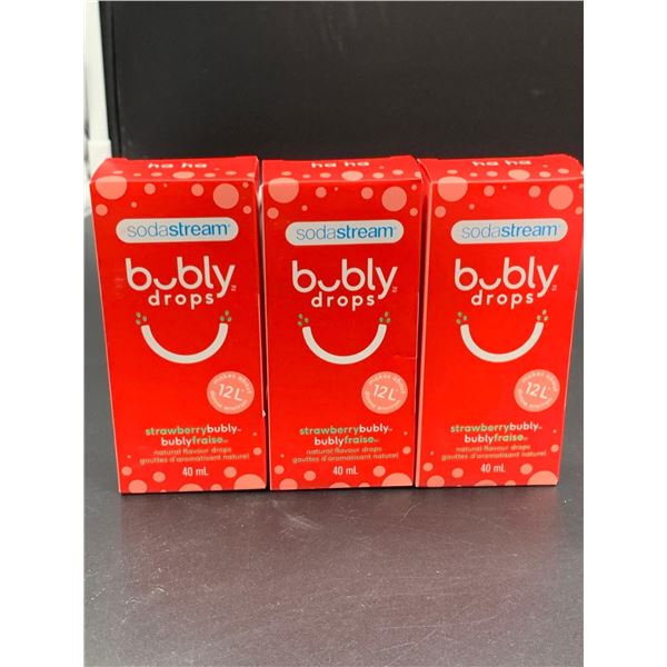 Soda Stream Bubly Drops- Strawberrybubly (3 x 40ml)