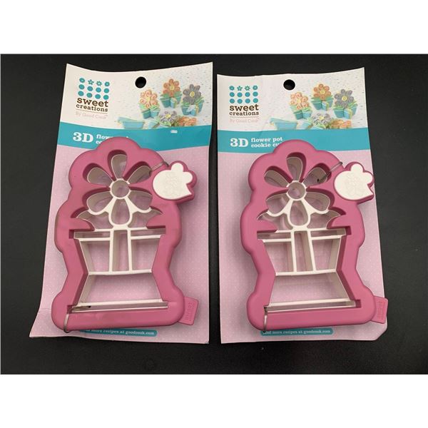 3D Flower Pot Cookie Cutter