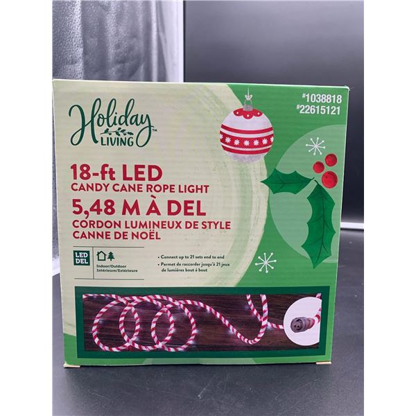 Holiday Living 18ft Candy Cane Rope Light