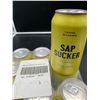 Image 2 : Sap Sucker Sparkling Lemon (355ml x 12)
