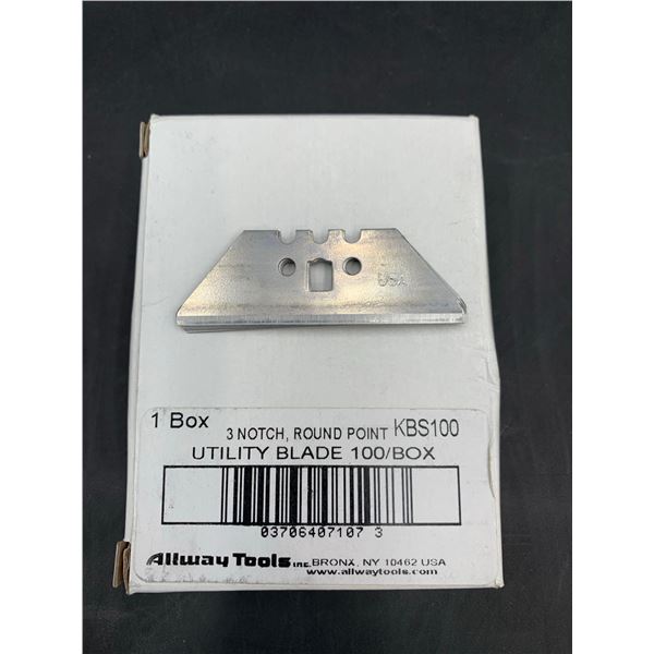 Utility Blade 3 Notch, Round Port 100ct