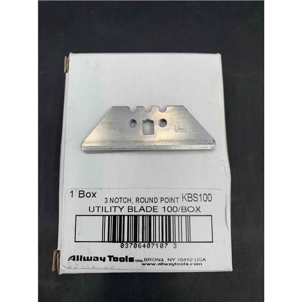 Utility Blade 3 Notch, Round Port 100ct