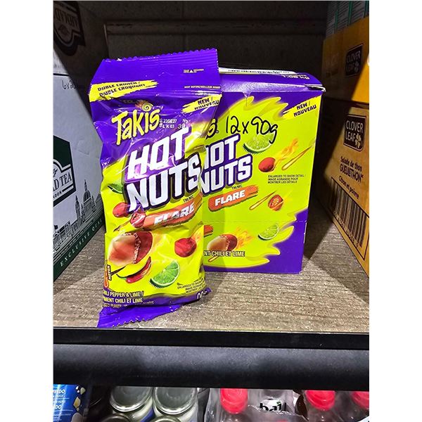 Takis Hot Nuts-Flare Chili Pepper & Lime Peanuts (12 x 90g)