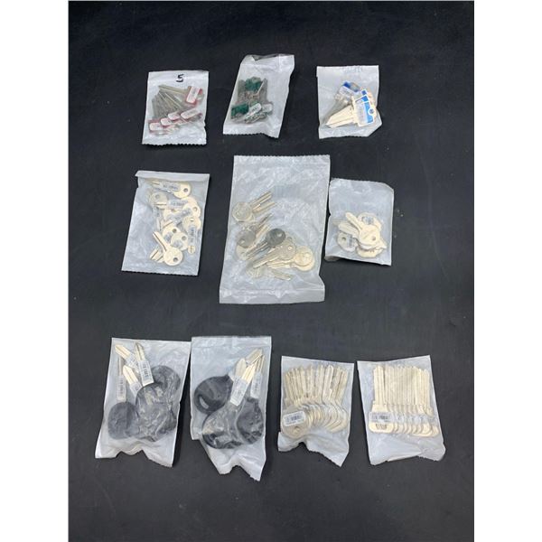 Lot of Assorted Blank Keys
