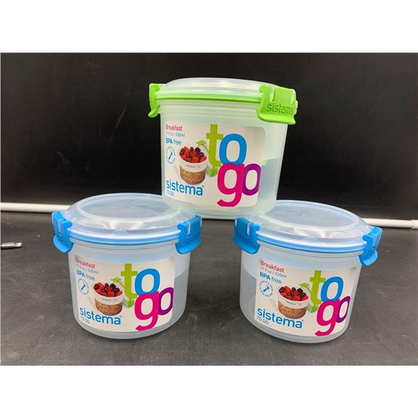 Breakfast To Go Containers (3ct)