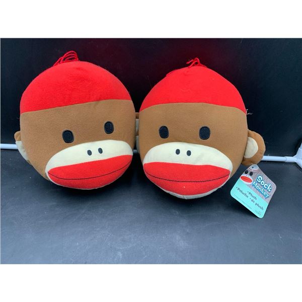 2ct Plush Sock Monkey's