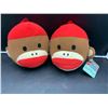 Image 1 : 2ct Plush Sock Monkey's